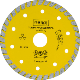 DIA 125 TP - Diamantový dělicí kotouč pro stavební materiály TURBO PROFESSIONAL